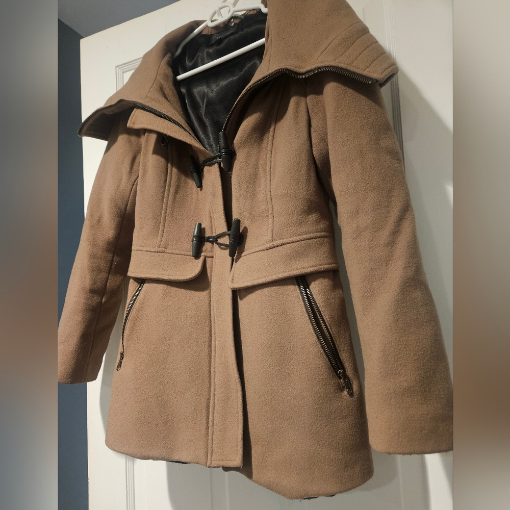 Mackage Women's Tan Trench Coat - Picture 3 of 11